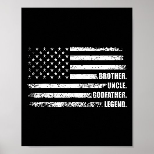 Oom peetvader legende plezier beste grappige oom poster (Voorkant)