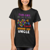 Oom Piece Girl Puzzle Autism Awareness T-shirt (Voorkant)