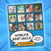 Oom Pret Koele Moderne Strip Foto Collage Fleece Deken