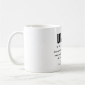 Oom Quote Modern Zwart en Wit Koffiemok (Links)