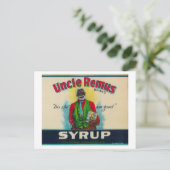 Oom Remus Syrup LabelCairo, GA Briefkaart (Staand voorkant)