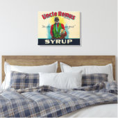 Oom Remus Syrup LabelCairo, GA Canvas Afdruk (Insitu (Slaapkamer))