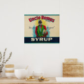 Oom Remus Syrup LabelCairo, GA Poster (Keuken)