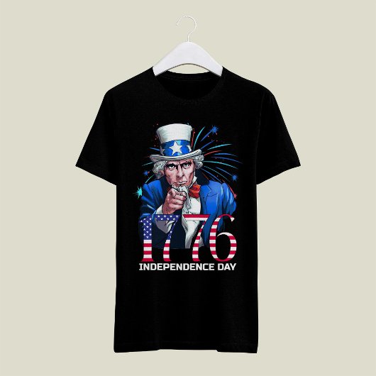 Oom Sam 1776 Onafhankelijkheidsdag T-shirt
