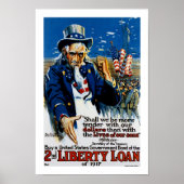 Oom Sam 2nd Liberty Loan Poster (Voorkant)
