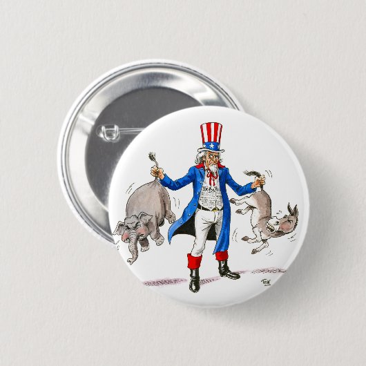 oom Sam 3 Ronde Button 5,7 Cm (Voorkant /achterkant)