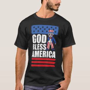 Oom Sam 4 juli Amerikaanse patriot God Bless A T-shirt