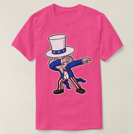 Oom Sam 4 juli Parade Independence Day Part T-shirt (Design voorkant)