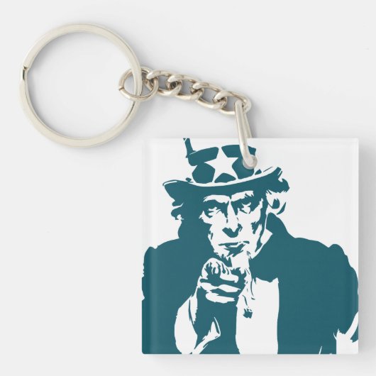 Oom Sam Acrylic Sleutelhanger (Voorkant)