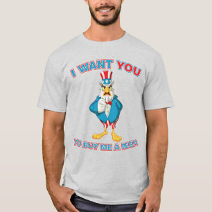 Oom Sam Adelaar Koop Een Biertje Voor Me Grappig P T-shirt
