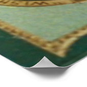 Oom Sam American Irish Flag Lucky Hoefijzer Poster (Hoek)