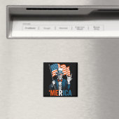 Oom Sam Amerika Rots Grappig 4 juli Amerikaans Magneet (Insitu (Vaatwasser))