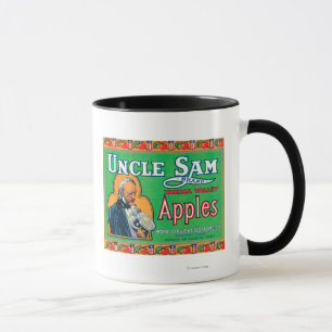 Oom Sam Apple Label (groen) - Wapato, WA Mok