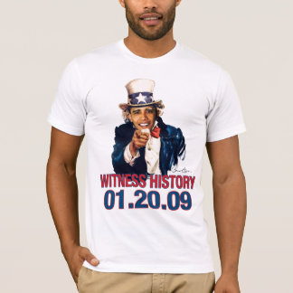 Oom Sam - Barack Obama Getuige Geschiedenis 01.20. T-shirt