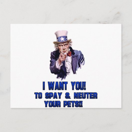 oom sam blauw briefkaart (Voorkant)