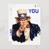 Oom Sam,  Briefkaart (Voorkant / Achterkant)