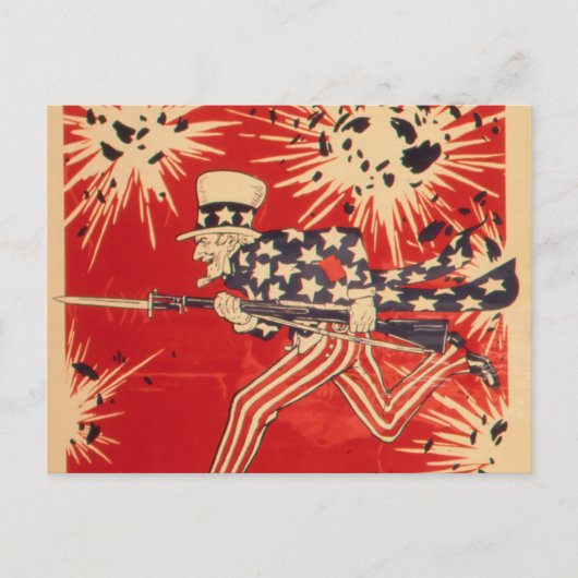 Oom Sam -  Briefkaart (Voorkant)