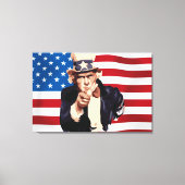 Oom Sam Canvas Afdruk (Voorkant)