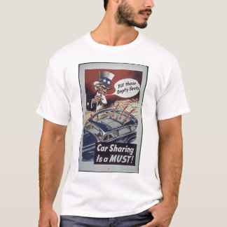 Oom Sam Car Sharing WW1 Propaganda T-shirt