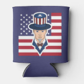 Oom Sam cartoon Blikjeskoeler (Voorkant)