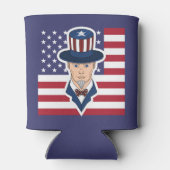 Oom Sam cartoon Blikjeskoeler (Achterkant)