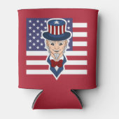 Oom Sam cartoon Blikjeskoeler (Voorkant)