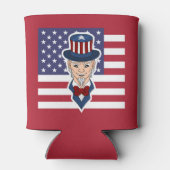 Oom Sam cartoon Blikjeskoeler (Achterkant)