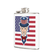 Oom Sam cartoon Heupfles (Links)