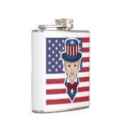 Oom Sam cartoon Heupfles (Rechts)