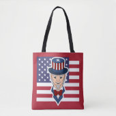 Oom Sam cartoon Tote Bag (Voorkant)