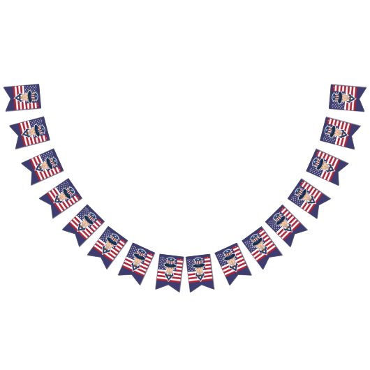 Oom Sam cartoon Vlaggetjes (Alle)