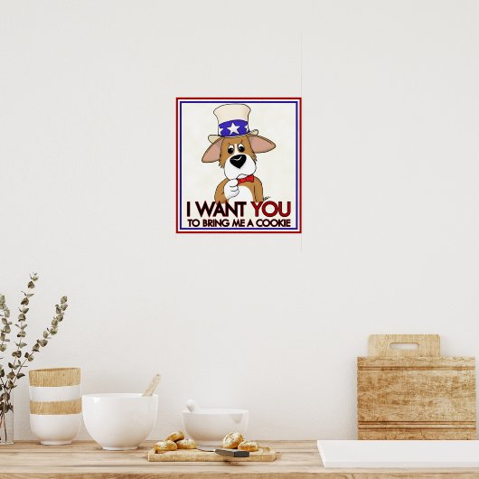 Oom Sam Corgi Poster (Keuken)