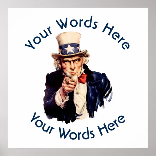 Oom Sam Custom Poster (Voorkant)