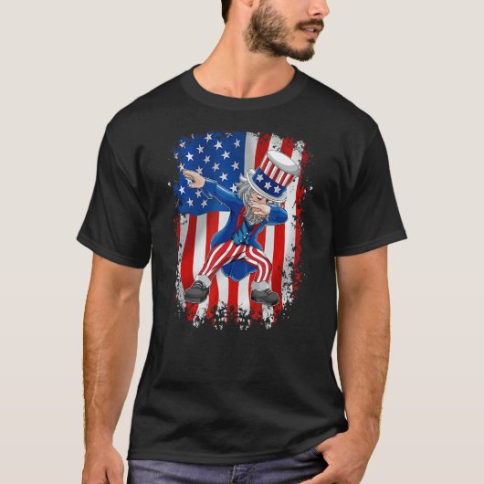 oom Sam Dab Dance 4 juli T-shirt (Voorkant)