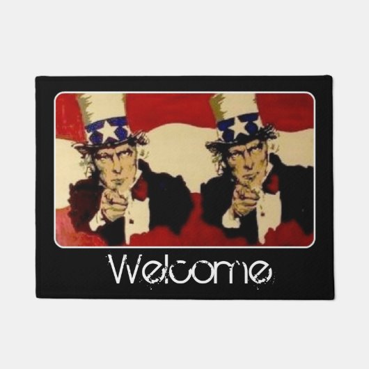 'Oom Sam (Dubbel)' op een Deurmat (Voorkant)