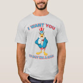Oom Sam Eagle koopt me een biefstuk T-shirt (Voorkant)