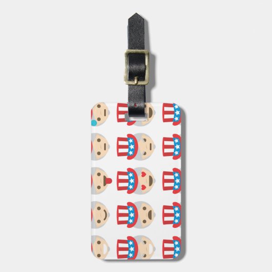 oom sam emoji bagagelabel (Voorkant verticaal)