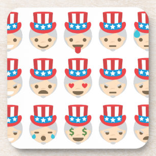 oom sam emoji bier onderzetter