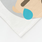 oom sam emoji blanket fleece deken (Hoek)