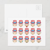 oom sam emoji briefkaart (Voorkant / Achterkant)