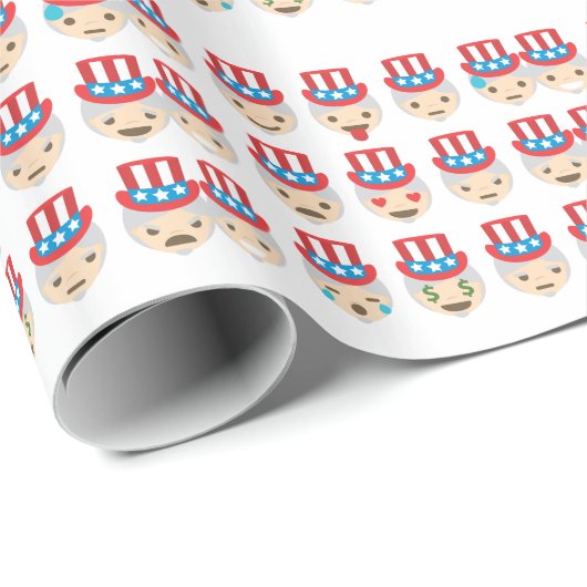 oom sam emoji cadeaupapier (Rol Hoek)