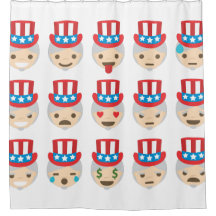 oom sam emoji douchegordijn