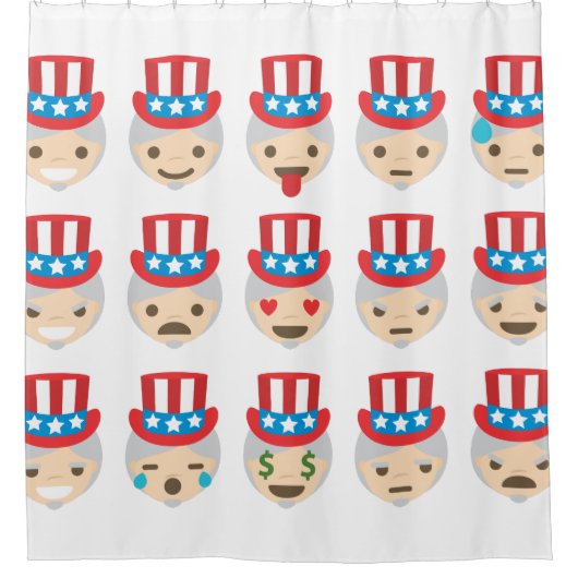 oom sam emoji douchegordijn (Voorkant)