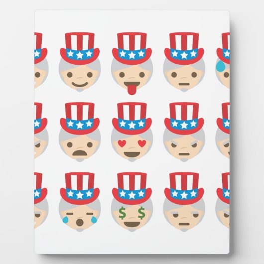 oom sam emoji fotoplaat (Voorkant)