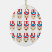 oom sam emoji keramisch ornament (Rechts)