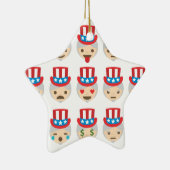 oom sam emoji keramisch ornament (Rechts)