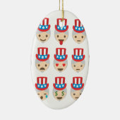 oom sam emoji keramisch ornament (Rechts)