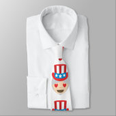 oom sam emoji menswear mannen stropdas (Gebonden)