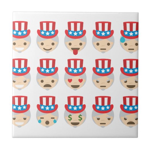 oom sam emoji tegeltje (Voorkant)