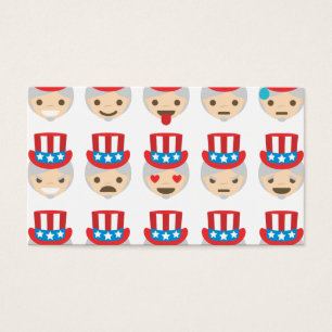 oom sam emoji visitekaartjes